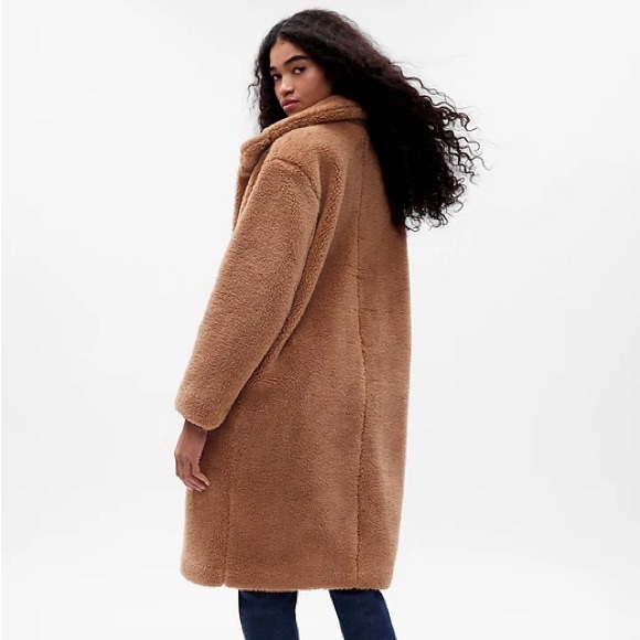 GAP Long Sherpa Coat - Picture 3 of 5